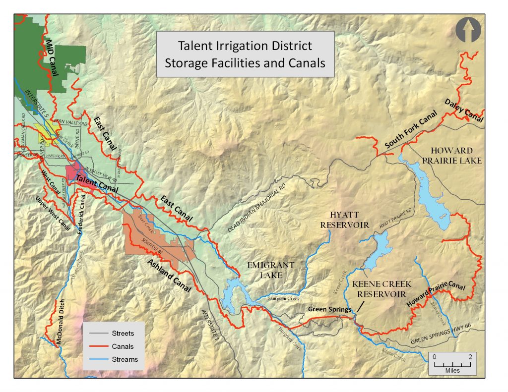 Talent Irrigation District Map